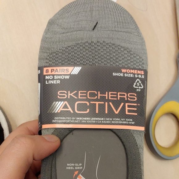 skechers Womens Invisible No Show Liners Socks 8 p - Picture 11 of 12